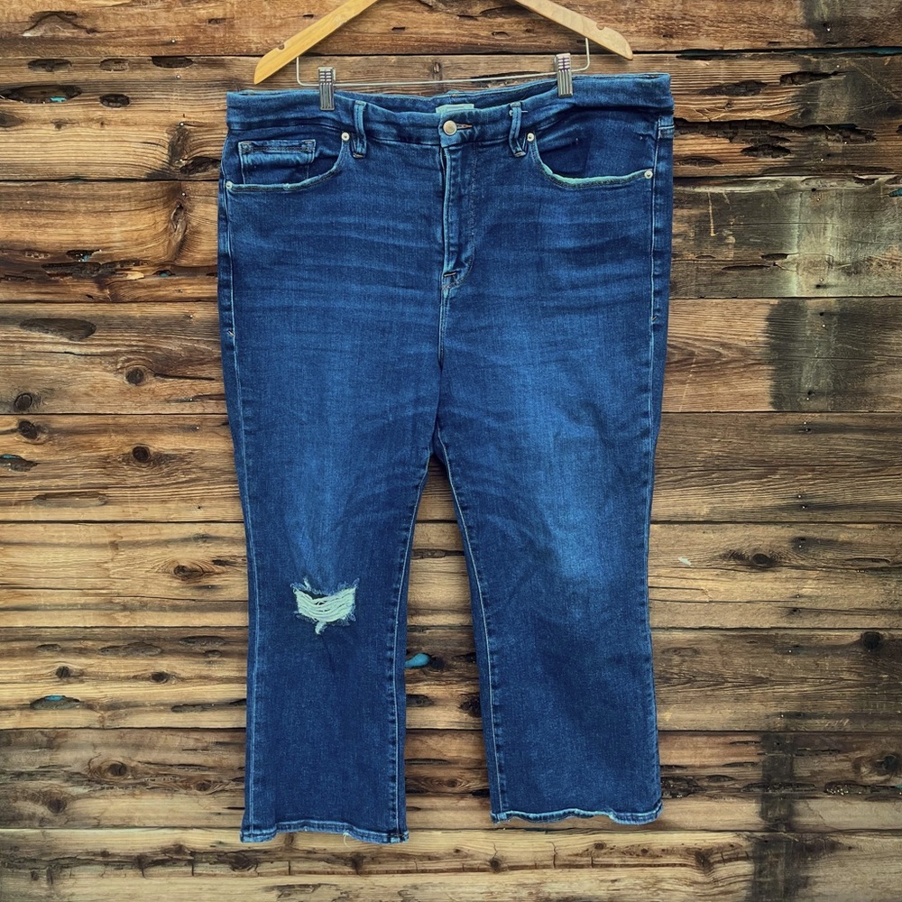 GOOD AMERICAN |  Distressed Blue Ankle Jeans 20